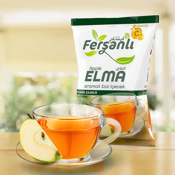 Elma Aromalı Toz İçecek