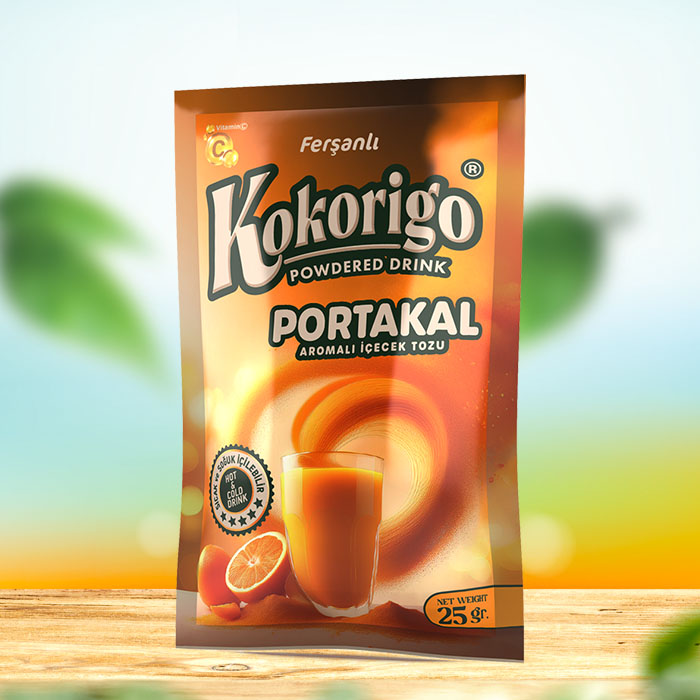 Portakal Aromalı Toz İçecek