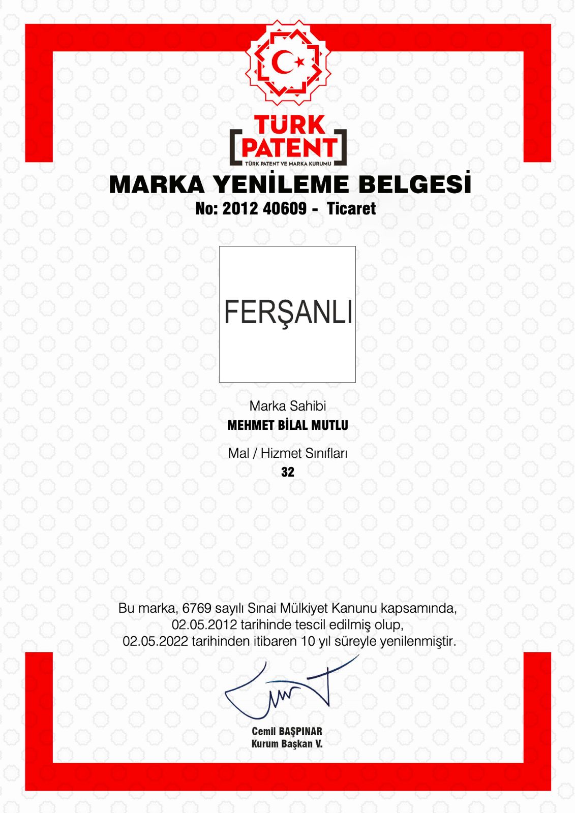 Ferşanlı Sertifika